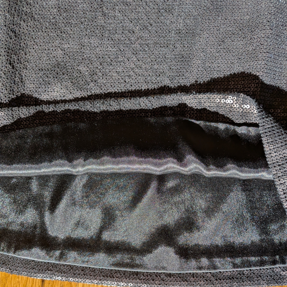 White House Black Market Black Sequin Pencil Skirt - Picture 5 of 8